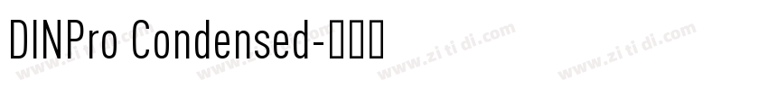 DINPro Condensed字体转换
